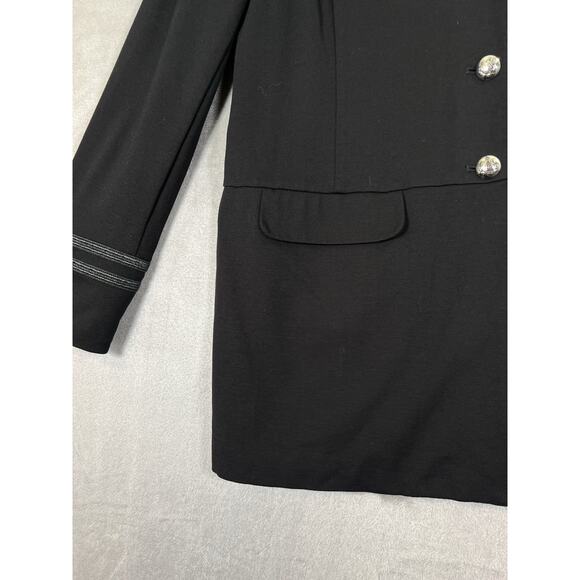 Lauren Ralph Lauren Black Military Jacket Womens Mandarin Collar Size XL - Picture 6 of 13